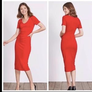 Beautiful Boden Size 8L Red Dress